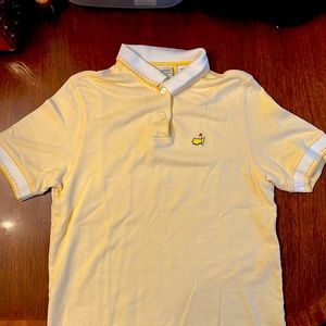Vintage Masters Polo Shirt- Yellow and White
